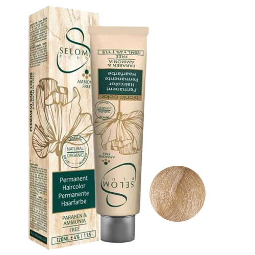 رنگ مو بدون آمونیاک سلوم شماره 003-9 حجم 120 میل رنگ بلوند طبیعی گرم خیلی روشن