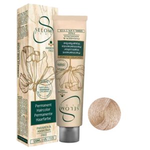 رنگ مو بدون آمونیاک سلوم شماره 23-9 حجم 120 میل رنگ بلوند آپریکات خیلی روشن