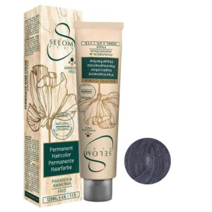 رنگ مو بدون آمونیاک سلوم شماره S4 حجم 120 میل رنگ آبی آلیزارین